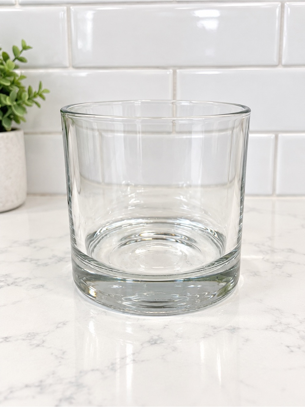Clear Glass Cylinder Vase - Simple Clear Decorative Vase